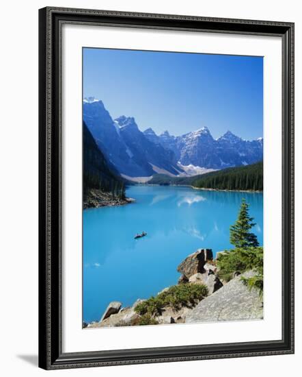 Valley of the Ten Peaks, Lake Moraine, Rocky Mountains, Banff National Park, Alberta, Canada-Hans Peter Merten-Framed Photographic Print