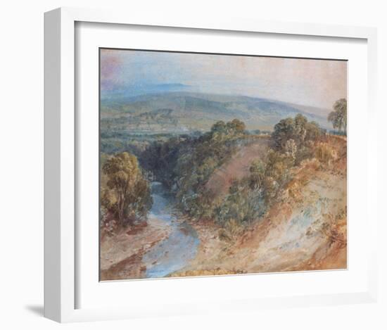 Valley of the Washburn, 1818-J M W Turner-Framed Giclee Print