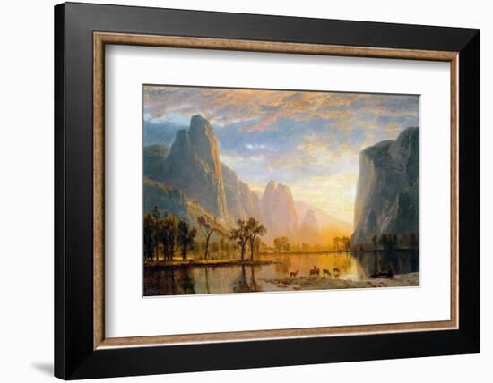 Valley of the Yosemite by Albert Bierstadt-Fine Art-Framed Photographic Print