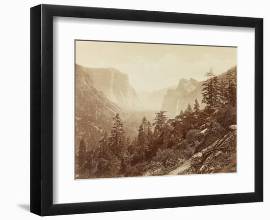 Valley of the Yosemite (Early Morn from Light Rock), 1872 (Mammoth-Plate Albumen Print)-Eadweard Muybridge-Framed Giclee Print