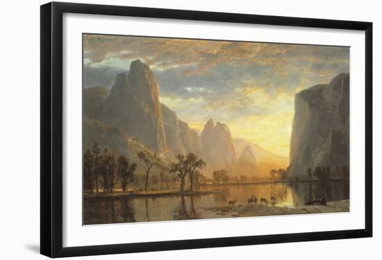 Valley of the Yosemite-Albert Bierstadt-Framed Art Print