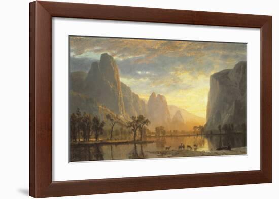 Valley of the Yosemite-Albert Bierstadt-Framed Art Print