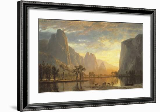 Valley of the Yosemite-Albert Bierstadt-Framed Art Print