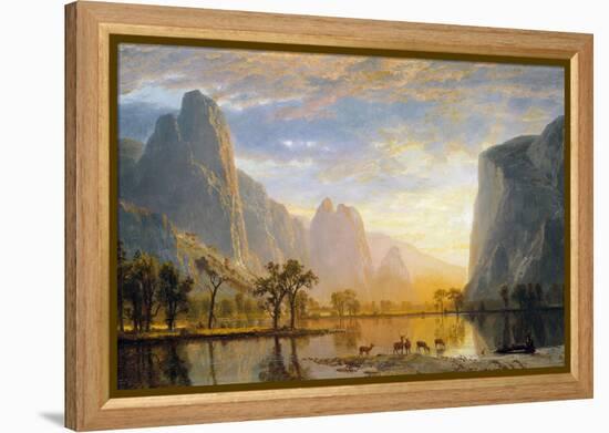 Valley of the Yosemite-Albert Bierstadt-Framed Premier Image Canvas