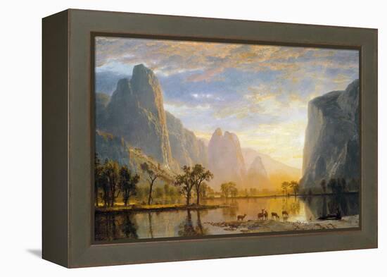 Valley of the Yosemite-Albert Bierstadt-Framed Premier Image Canvas