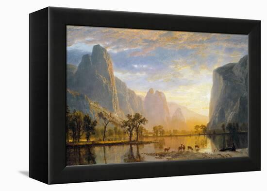 Valley of the Yosemite-Albert Bierstadt-Framed Premier Image Canvas