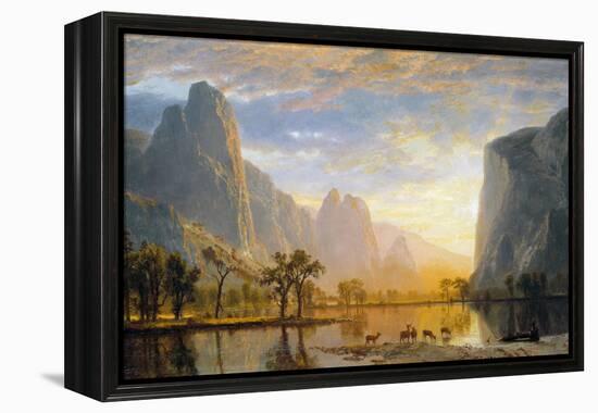 Valley of the Yosemite-Albert Bierstadt-Framed Premier Image Canvas