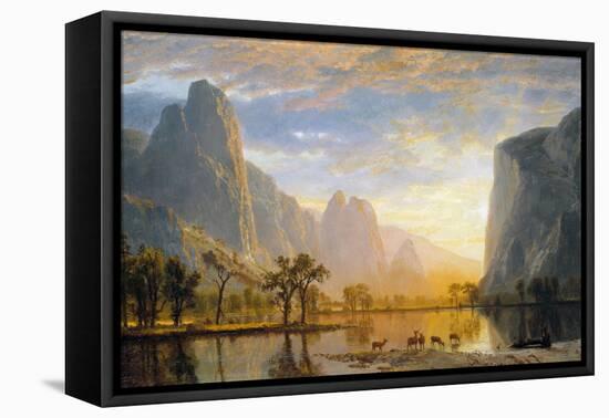 Valley of the Yosemite-Albert Bierstadt-Framed Premier Image Canvas