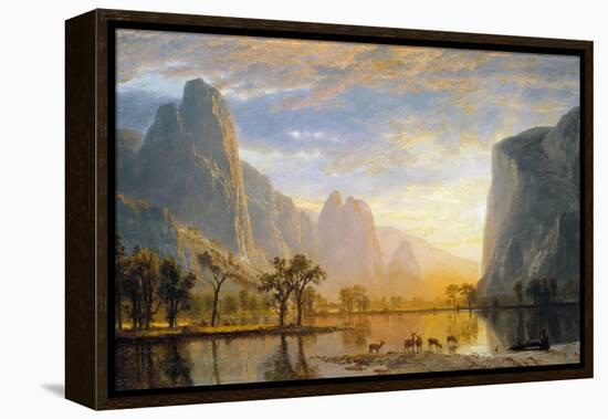 Valley of the Yosemite-Albert Bierstadt-Framed Premier Image Canvas