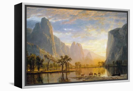 Valley of the Yosemite-Albert Bierstadt-Framed Premier Image Canvas