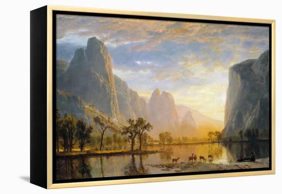 Valley of the Yosemite-Albert Bierstadt-Framed Premier Image Canvas