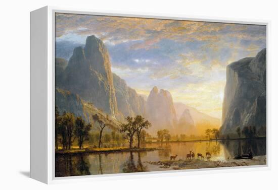 Valley of the Yosemite-Albert Bierstadt-Framed Premier Image Canvas