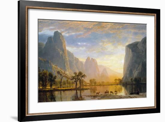 Valley of the Yosemite-Albert Bierstadt-Framed Giclee Print