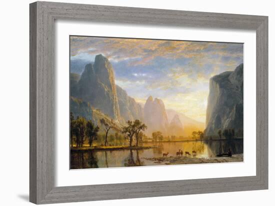 Valley of the Yosemite-Albert Bierstadt-Framed Giclee Print