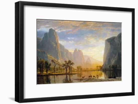 Valley of the Yosemite-Albert Bierstadt-Framed Giclee Print