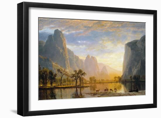 Valley of the Yosemite-Albert Bierstadt-Framed Giclee Print