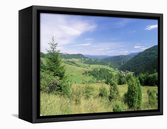 Valley Scenery Around Village of Biela, Mala Fatra Mountains, Slovakia, Europe-Richard Nebesky-Framed Premier Image Canvas