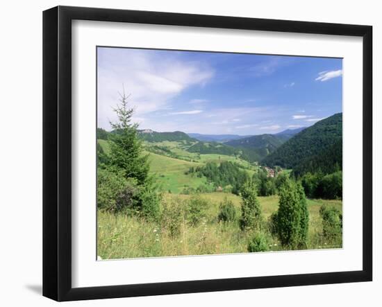 Valley Scenery Around Village of Biela, Mala Fatra Mountains, Slovakia, Europe-Richard Nebesky-Framed Photographic Print