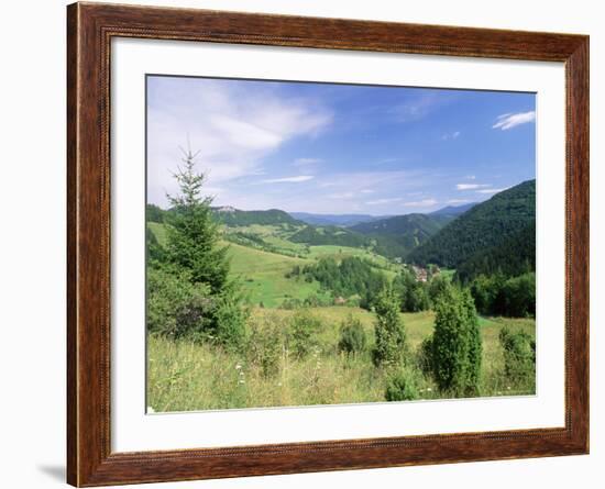 Valley Scenery Around Village of Biela, Mala Fatra Mountains, Slovakia, Europe-Richard Nebesky-Framed Photographic Print