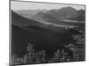 Valley Surrounded By Mountains "In Rocky Mountain National Park "Colorado. 1933-1942-Ansel Adams-Mounted Art Print