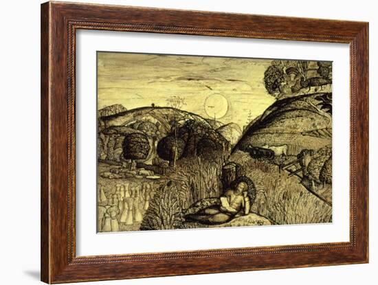 Valley Thick with Corn, 19th Century-Samuel Palmer-Framed Giclee Print