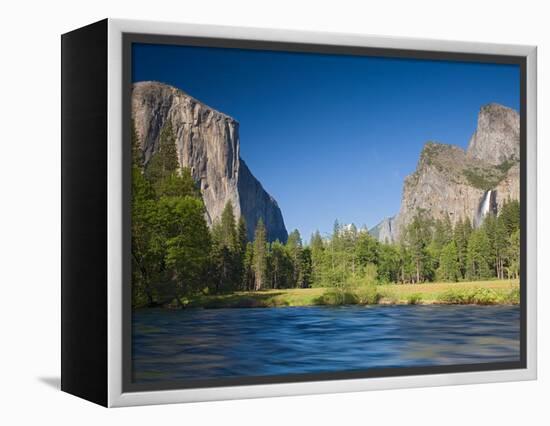 Valley View with El Capitan, Yosemite National Park, CA-Jamie & Judy Wild-Framed Premier Image Canvas