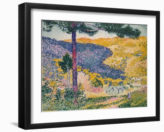 Valley with Fir (Shade on the Mountain), 1909-Henri-Edmond Cross-Framed Giclee Print