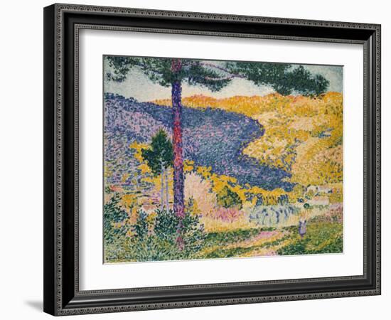 Valley with Fir (Shade on the Mountain), 1909-Henri-Edmond Cross-Framed Giclee Print