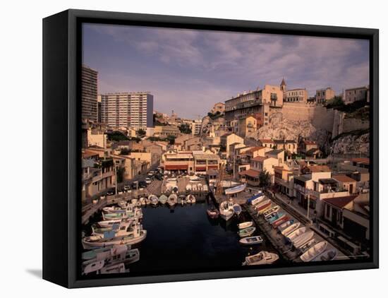 Vallon des Auffes, Small Fishing Port, Marseille, France-Walter Bibikow-Framed Premier Image Canvas