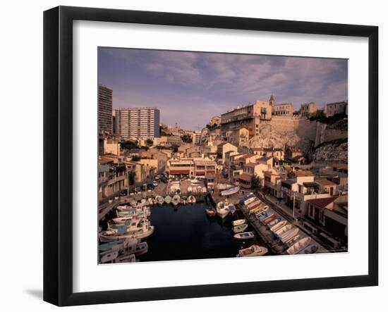 Vallon des Auffes, Small Fishing Port, Marseille, France-Walter Bibikow-Framed Photographic Print