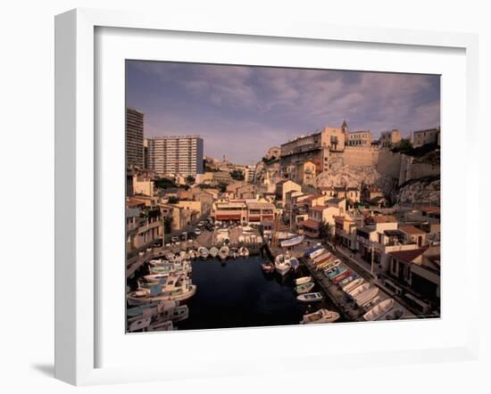 Vallon des Auffes, Small Fishing Port, Marseille, France-Walter Bibikow-Framed Photographic Print