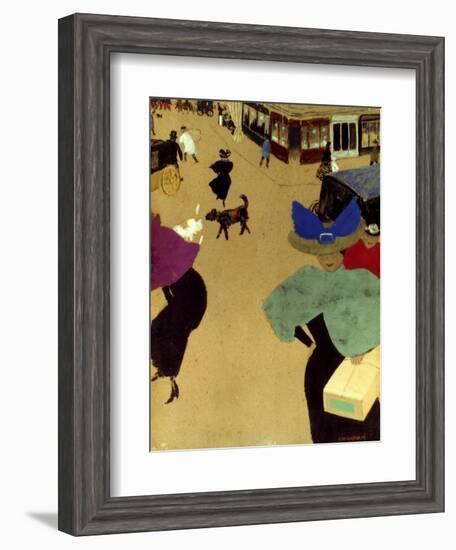 Valloton: Street Corner-Felix Valloton-Framed Giclee Print