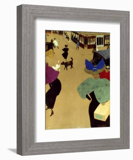 Valloton: Street Corner-Felix Valloton-Framed Giclee Print