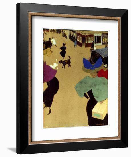 Valloton: Street Corner-Felix Valloton-Framed Giclee Print