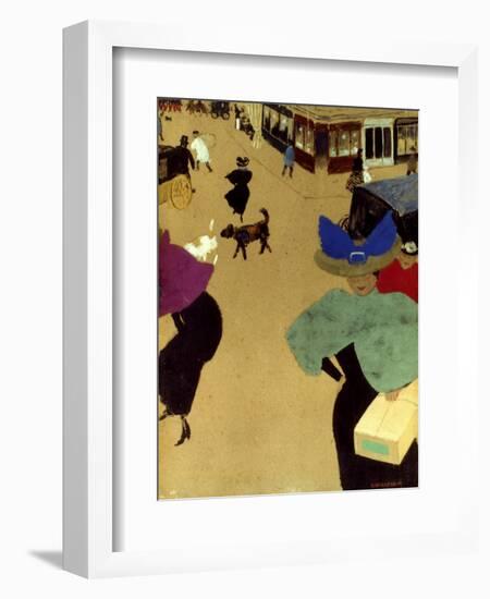 Valloton: Street Corner-Felix Valloton-Framed Giclee Print