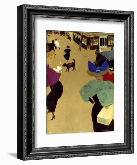 Valloton: Street Corner-Felix Valloton-Framed Giclee Print