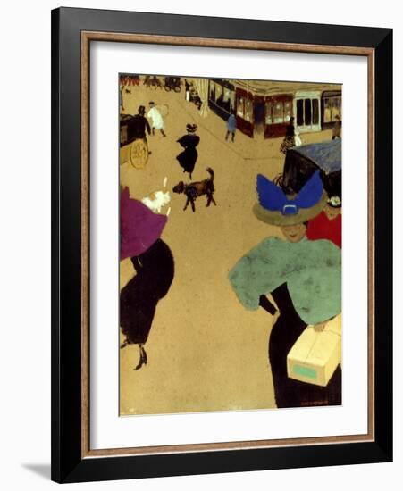 Valloton: Street Corner-Felix Valloton-Framed Giclee Print