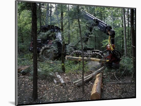 Valmet Forwarder, Green Certification, Logging, Maine, USA-Jerry & Marcy Monkman-Mounted Photographic Print