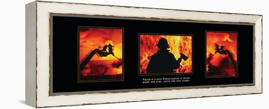 Valor - Firefighters Tryp-Unknown Unknown-Framed Stretched Canvas