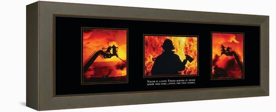 Valor - Firefighters Tryp-Unknown Unknown-Framed Stretched Canvas