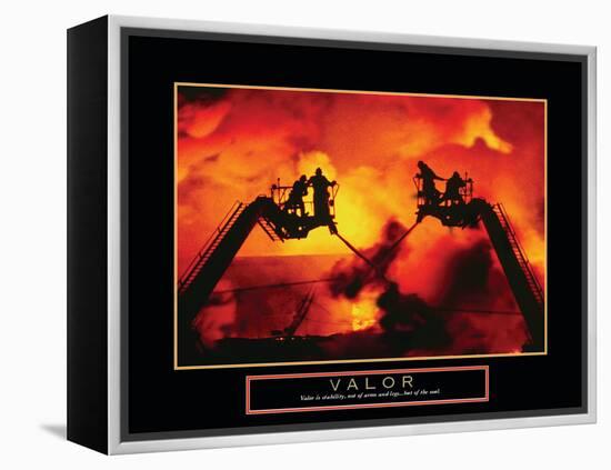 Valor - Firefighters-Unknown Unknown-Framed Stretched Canvas