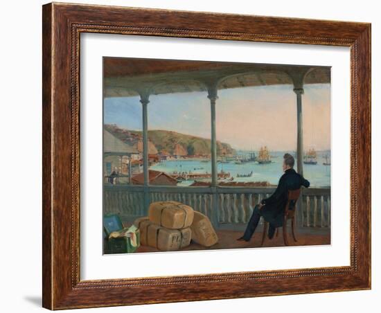 Valparaiso, 1841-Johann Moritz Rugendas-Framed Premium Giclee Print