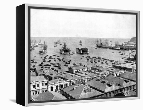 Valparaiso Harbour, Chile, 1893-John L Stoddard-Framed Premier Image Canvas