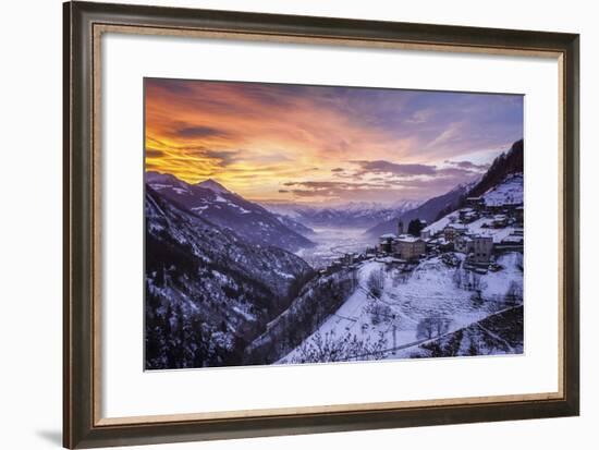 Valtellina, Campo Tartano Village, Lombardy, Italy-ClickAlps-Framed Photographic Print