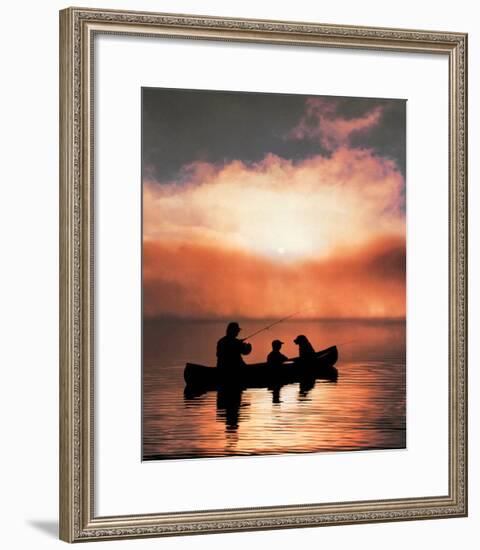 Values: Fishing-null-Framed Art Print