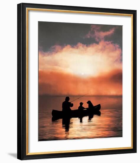 Values: Fishing-null-Framed Art Print