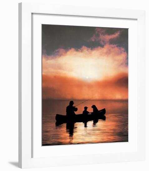 Values: Fishing-null-Framed Art Print