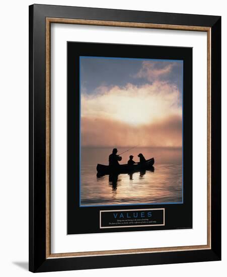 Values - Fishing-Unknown Unknown-Framed Photo