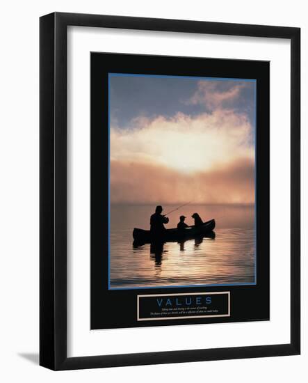 Values - Fishing-Unknown Unknown-Framed Photo