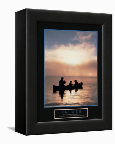 Values - Fishing-Unknown Unknown-Framed Stretched Canvas